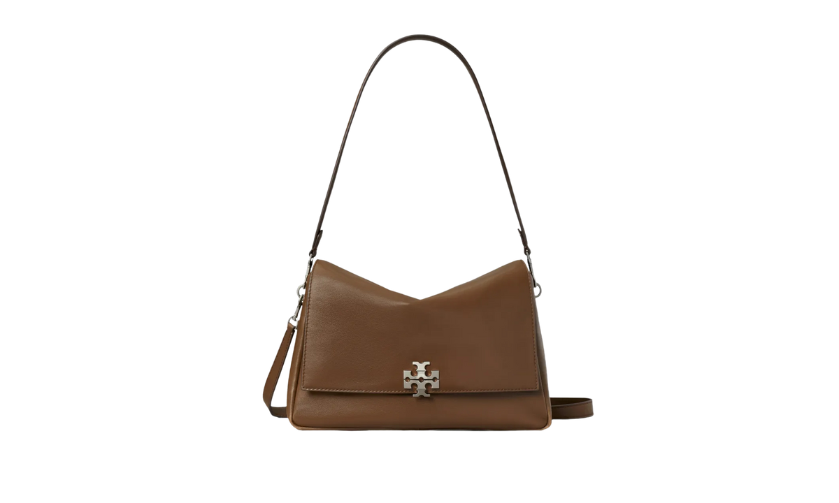 Tory Burch Charlie Shoulder Bag "Malt Brown" 183316 200