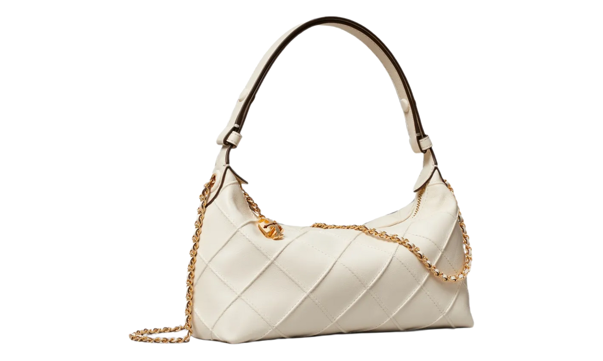 Tory Burch Fleming Pochette Bag "Light Cream" 179966 252