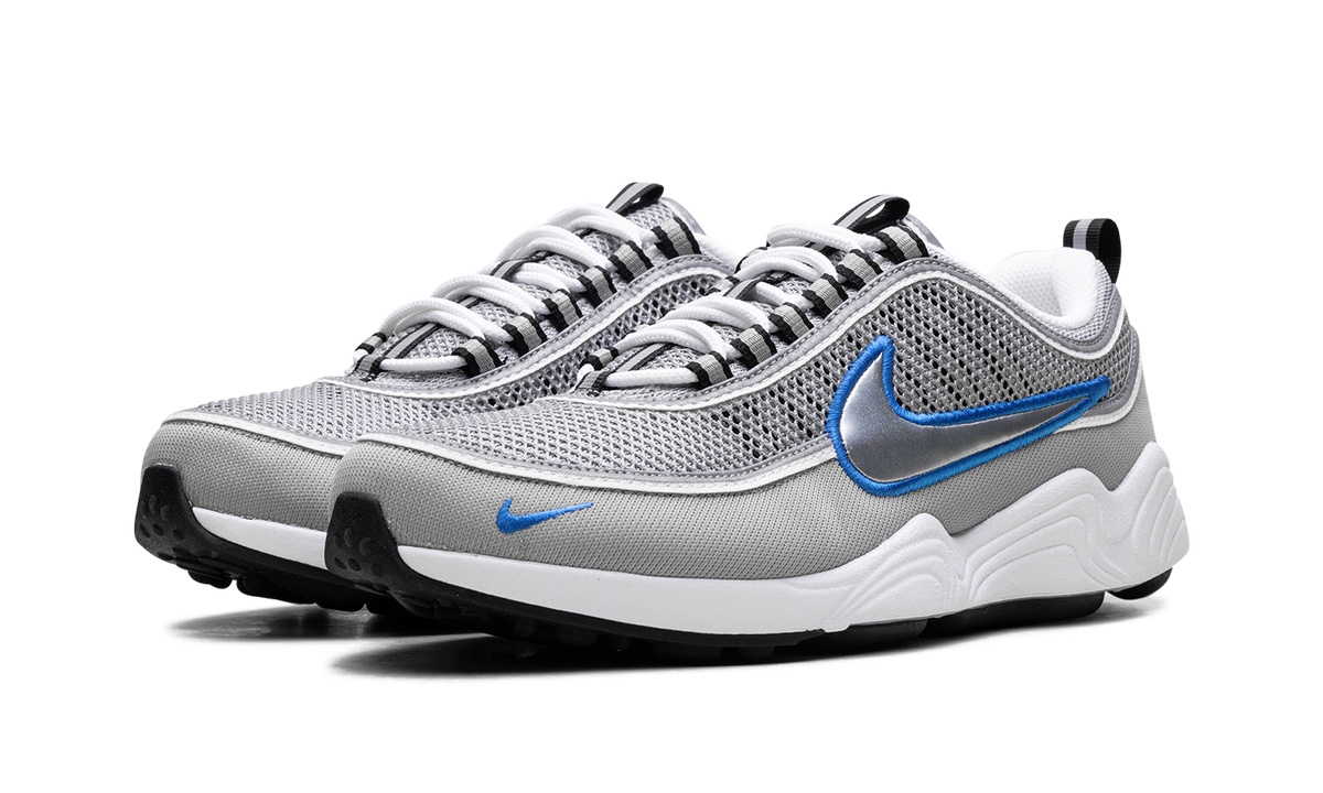 Nike Zoom Spiridon "Metallic Silver / Signal Blue" HF9117 003
