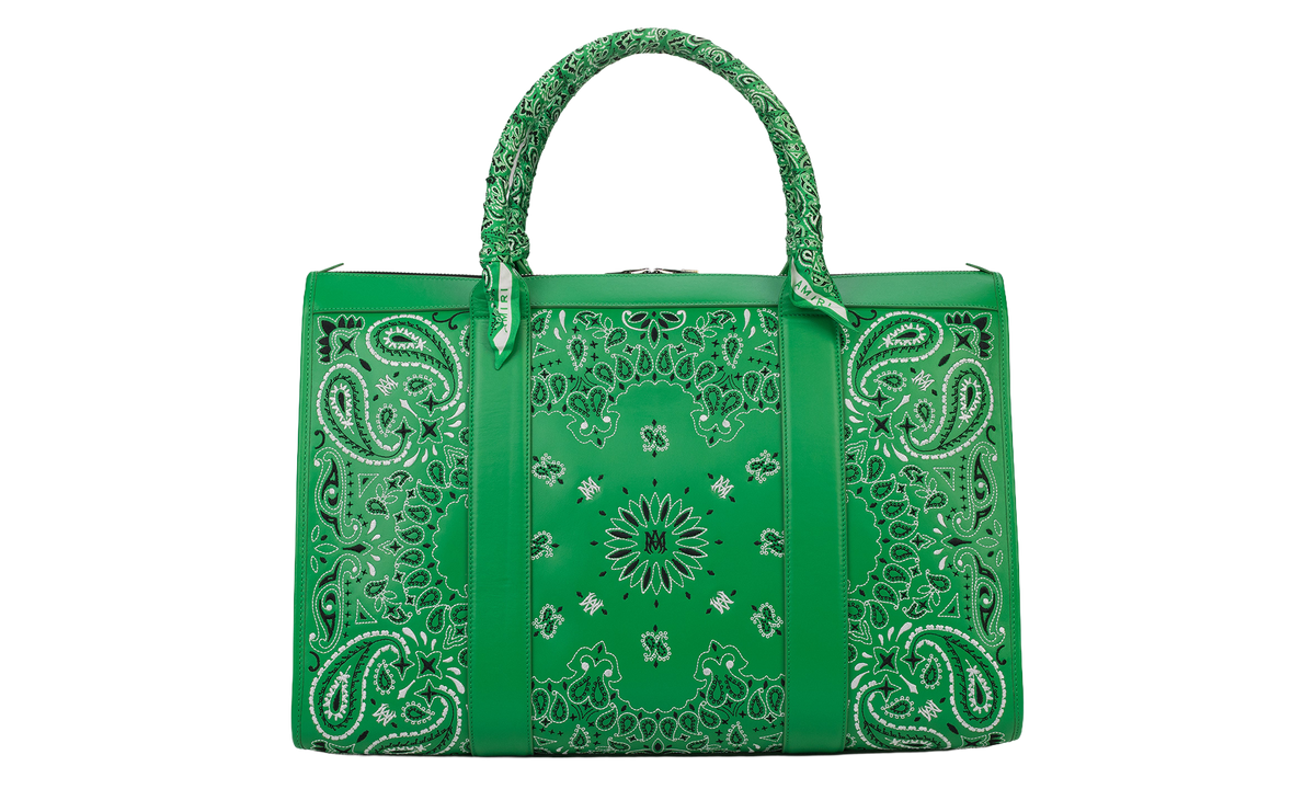 Amiri Weekender Bandana Bag "Green" PF23MAW005 310