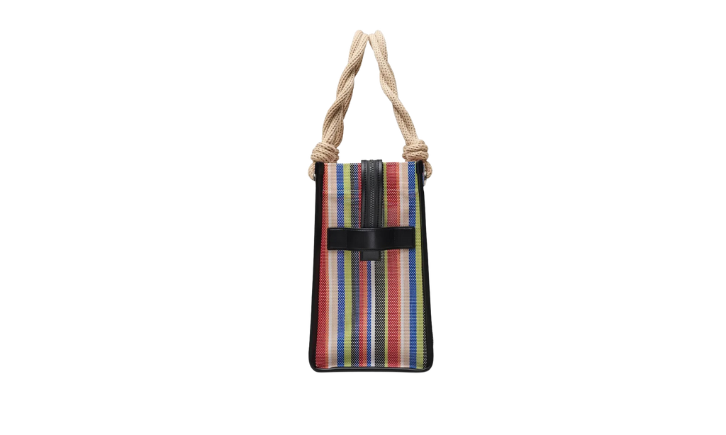 Marc Jacobs Stripe Mesh Rope Large Tote Bag "Red Multicolor" 2S6HTT022H02 630