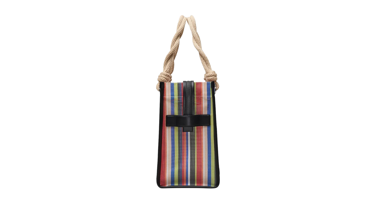 Marc Jacobs Stripe Mesh Rope Large Tote Bag "Red Multicolor" 2S6HTT022H02 630