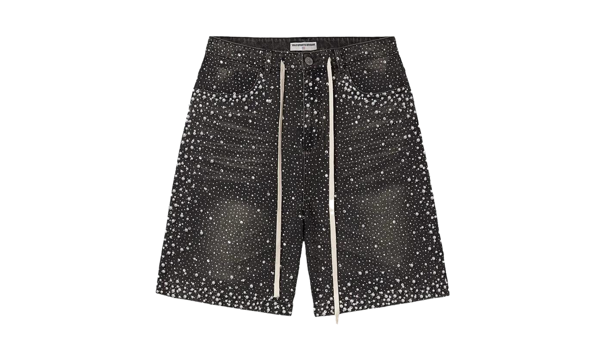 Rainstorm Jorts "Black / Rhinestone" VALE 04 012 RJ BK