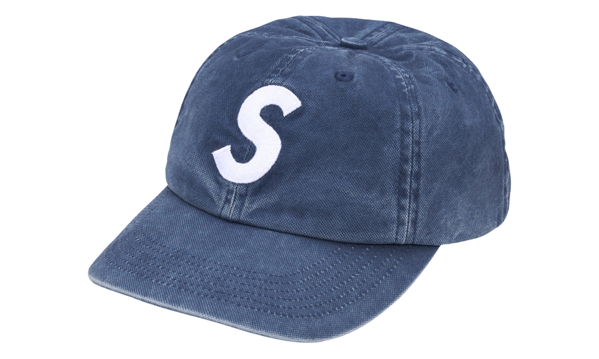 SUPREME Washed Canvas S Logo 6-Panel "FW26 - Navy" SU28489