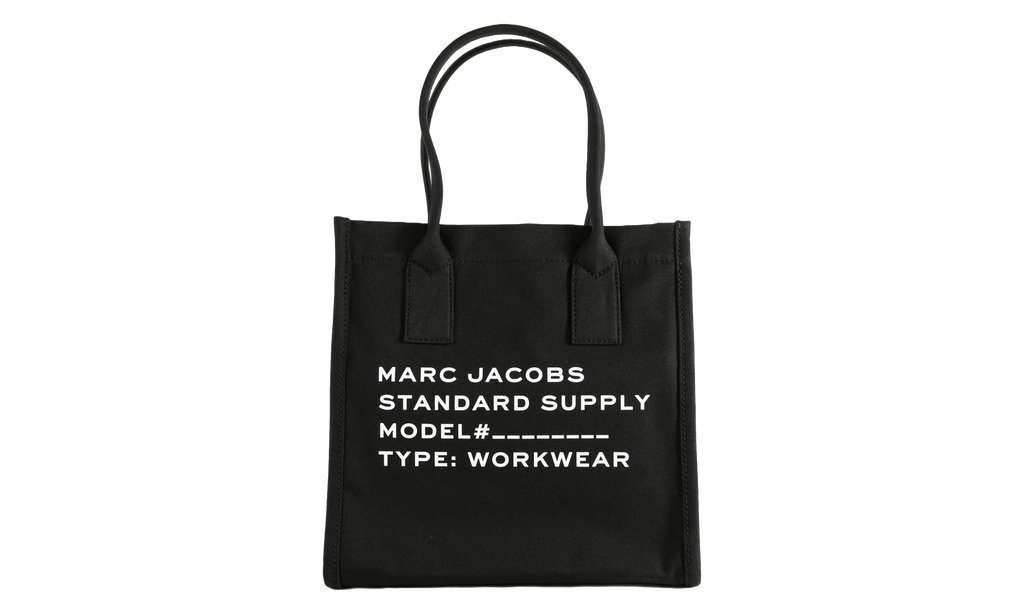 Marc Jacobs Large Tote Canvas Standard Supply Bag "Black" 4S4HTT001H02 001