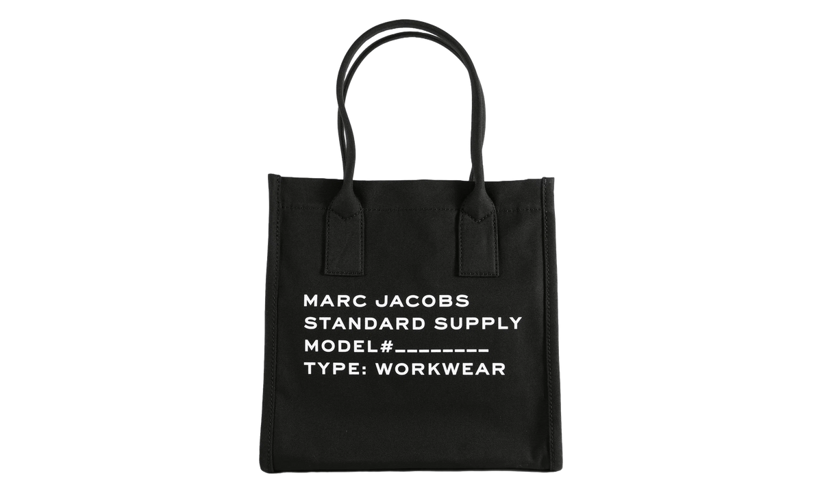 Marc Jacobs Large Tote Canvas Standard Supply Bag "Black" 4S4HTT001H02 001