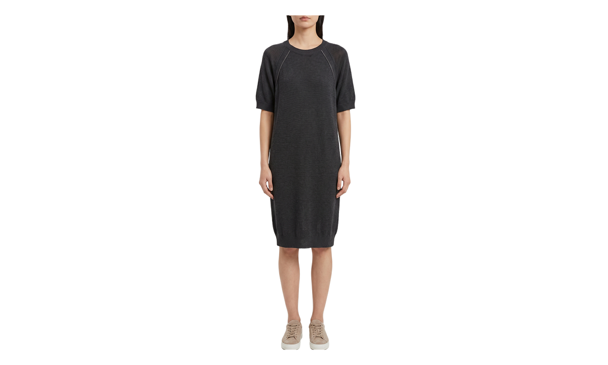 Brunello Cucinelli Relaxed Cotton Dress WMNS "Black" BRUN1640