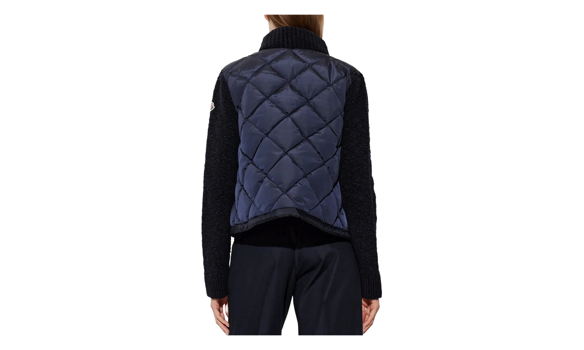 MONCLER Cotton Blend Padded Zip-Up Cardigan WMNS "Navy Blue" MON97