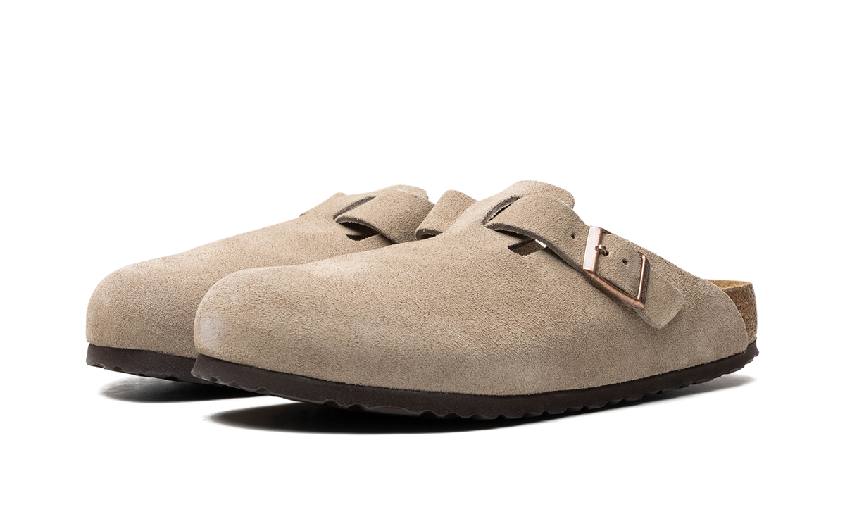 Birkenstock Boston Soft Footbed "Suede Taupe" 560771