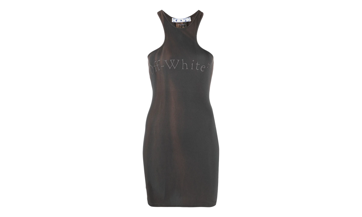 Off-White Laundry Rib Rowing Mini Dress WMNS "Brown Purple" OWDB461S23JER0016060