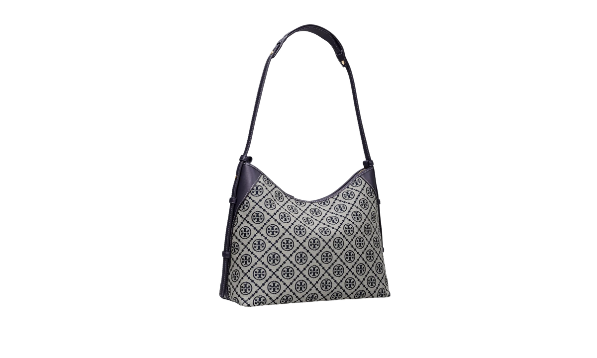 Tory Burch T Monogram Messenger Bag "Tory Navy" 169376 405
