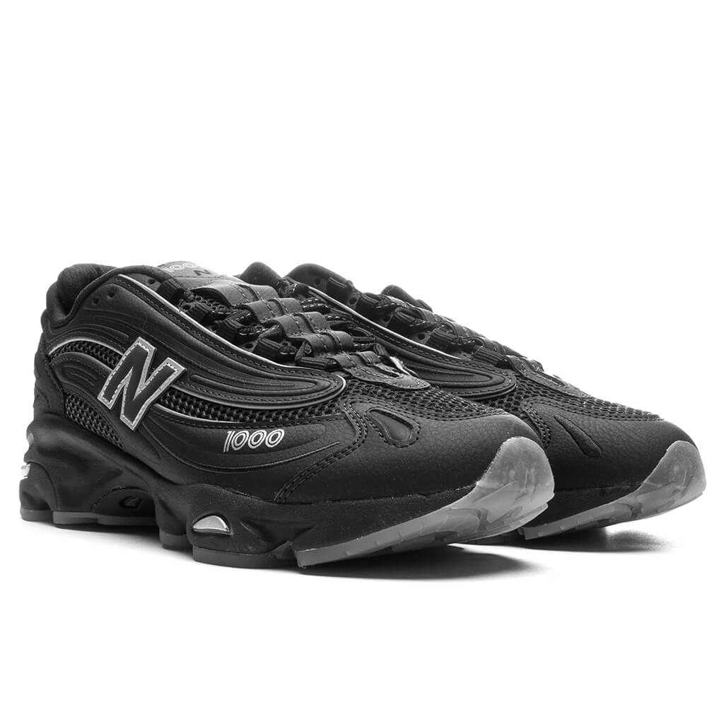 New Balance 1000 - Black/White/Silver Metallic