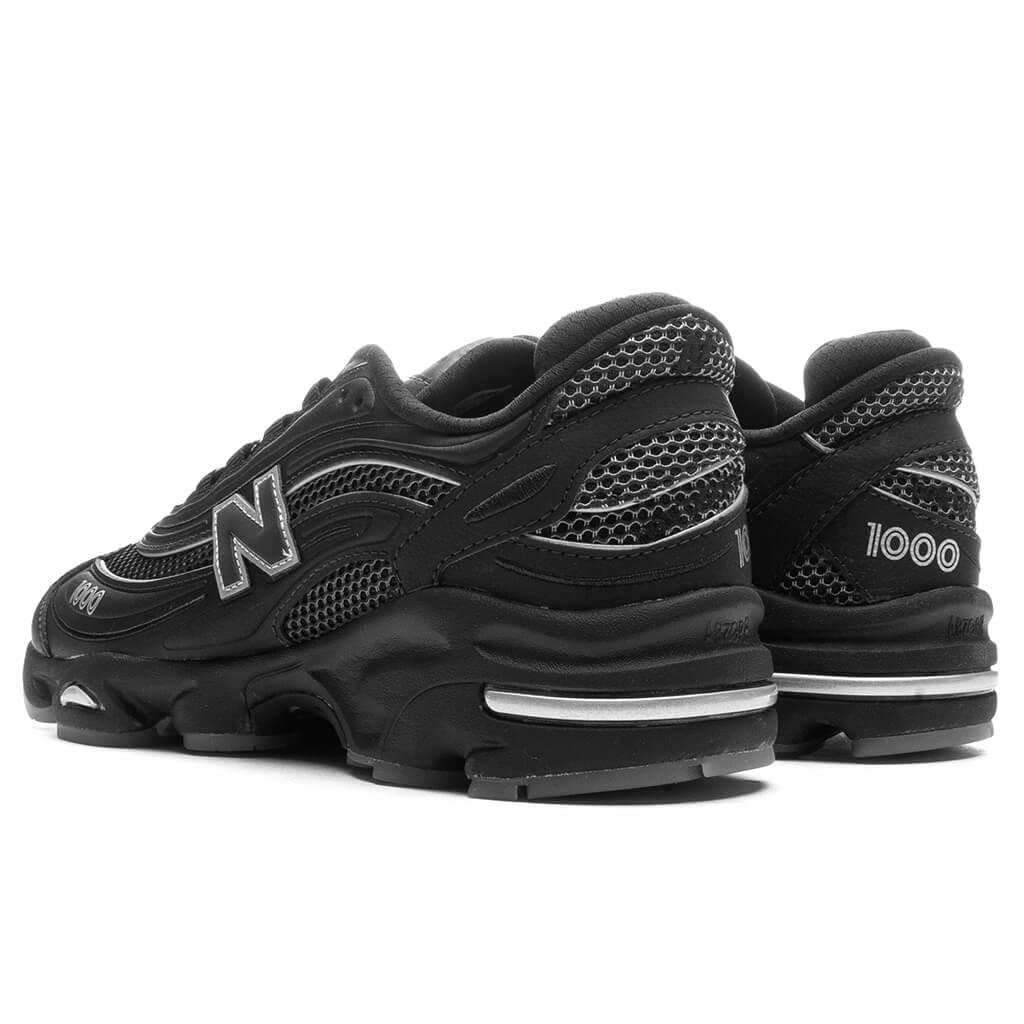 New Balance 1000 - Black/White/Silver Metallic