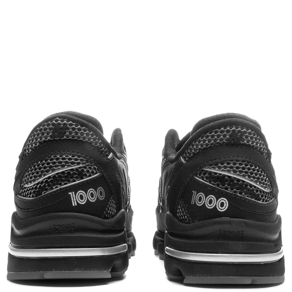 New Balance 1000 - Black/White/Silver Metallic