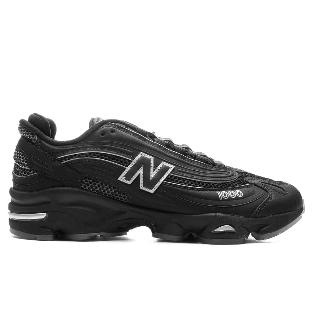 New Balance 1000 - Black/White/Silver Metallic