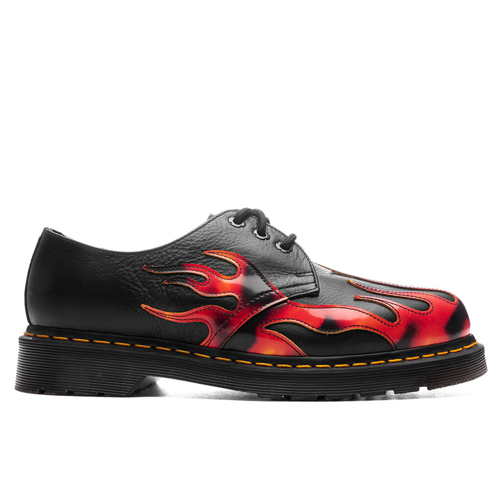 Dr. Martens 1461 Flame - Black/Vibrant Red/Dms Yellow