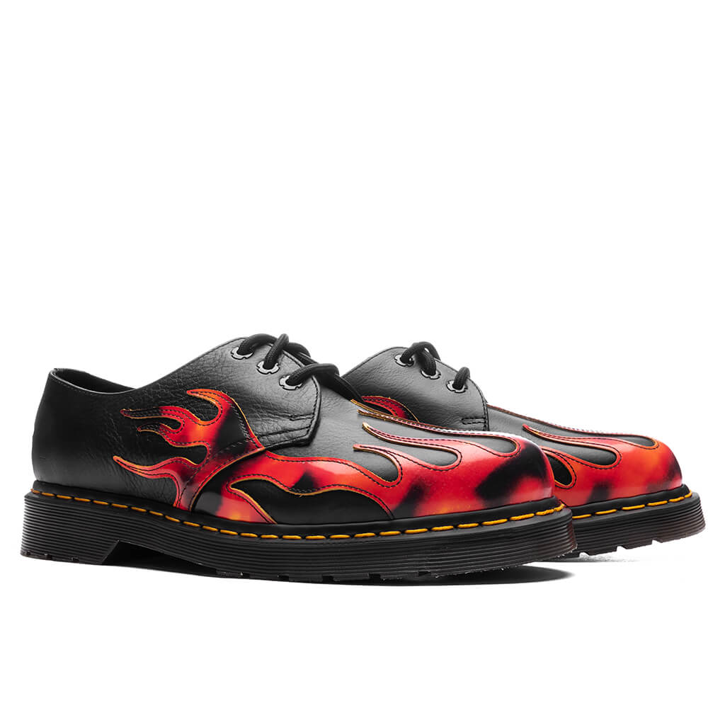 Dr. Martens 1461 Flame - Black/Vibrant Red/Dms Yellow