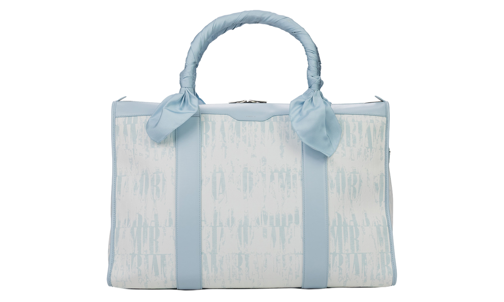 Amiri Jacquard Tie Dye Weekender Bag "Baby Blue" SS23MAB001 853