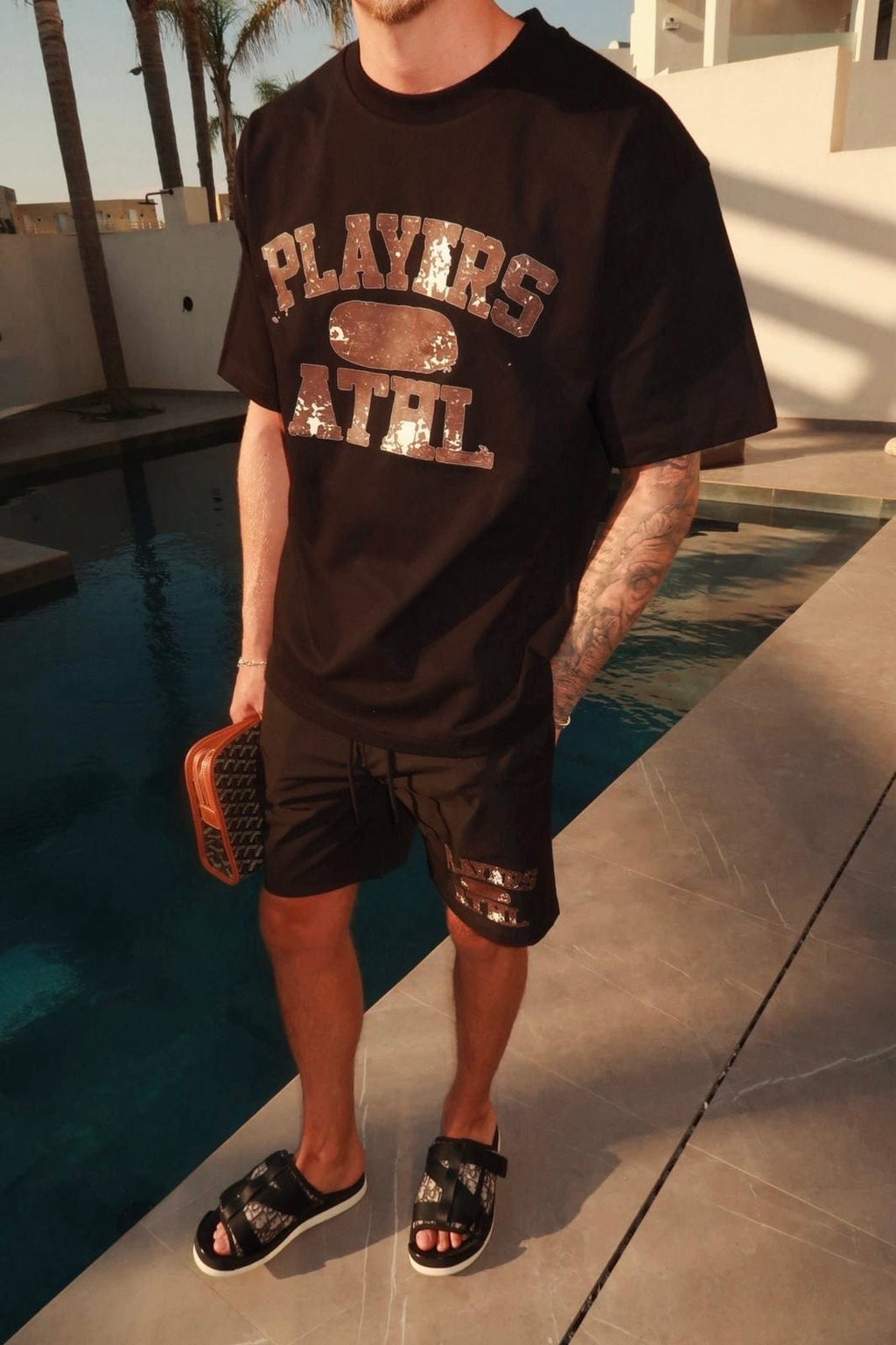 PLAYERS ONLY ATHLETIC BLACK TEE