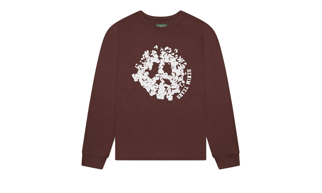 Denim Tears Peace Wreath Long Sleeve Tee "Brown" DT215