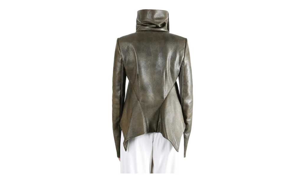 Rick Owens Buttoned Naska Jacket WMNS "Washed Black" RP02F5712 LCD 39