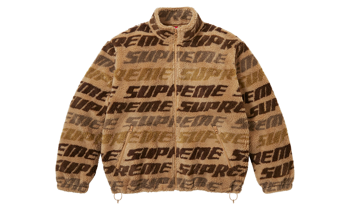 SUPREME Repeat Jaquard Fleece Jacket "FW26 -Tan" SU28445