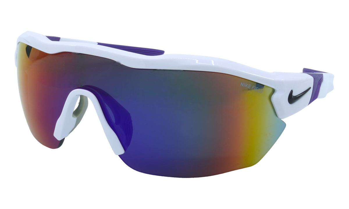 Nike Show X3 Elite Sunglasses "White / Court Purple / Field Tint" DJ2605 107