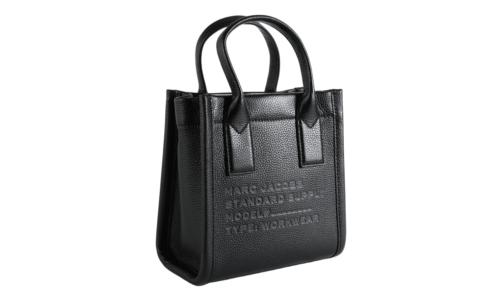 Marc Jacobs Small Tote Leather Standard Supply Bag "Black" 4P4HCR012H01 001