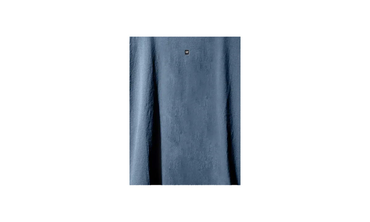 Yeezy Gap Engineered by Balenciaga 3/4 Sleeve Tee "Logo Dark Blue" 4713100320000
