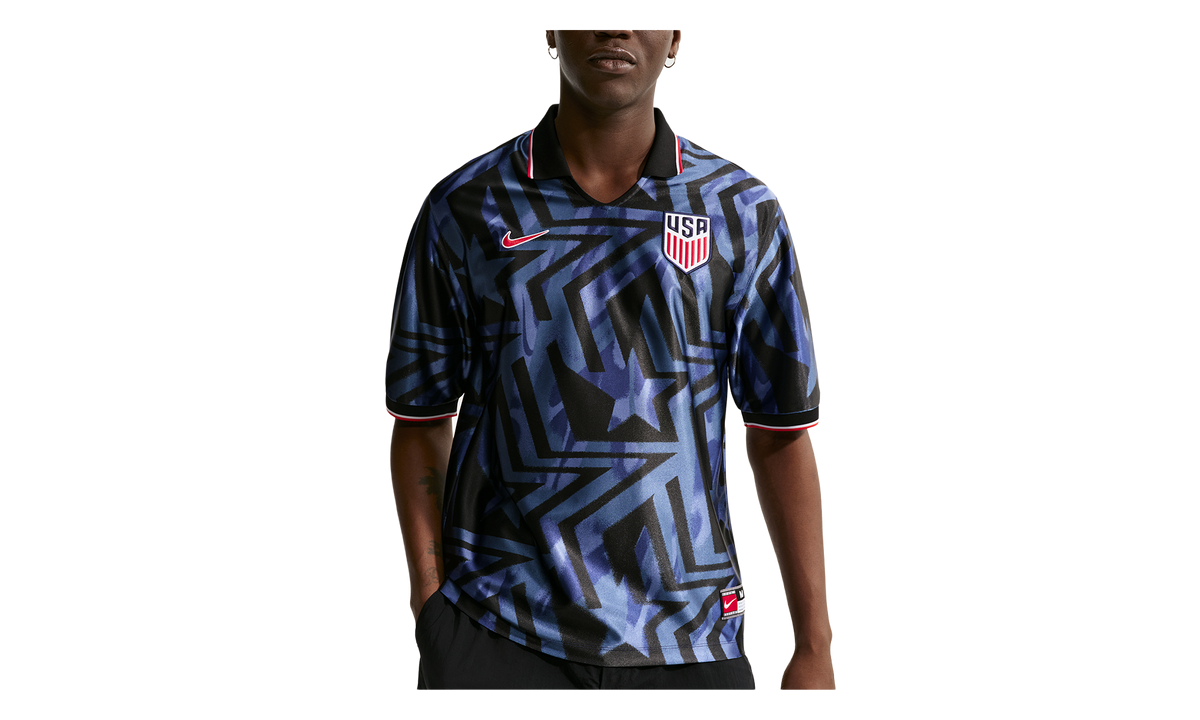 Nike USMNT Energy Dri-FIT Short-Sleeve Soccer Top "Midnight Navy / University Red" IH1870 410