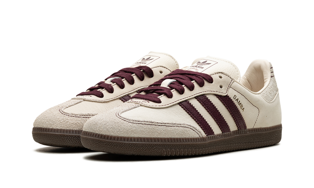 Adidas Samba OG WMNS "Wonder White Maroon" IG1987