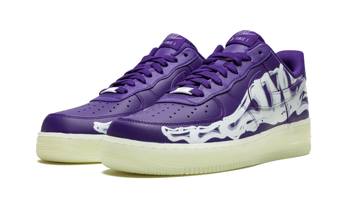 Nike Air Force 1 Low '07 QS "Purple Skeleton Halloween" CU8067 500