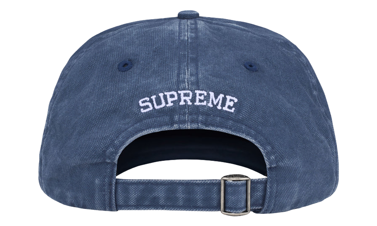 SUPREME Washed Canvas S Logo 6-Panel "FW26 - Navy" SU28489