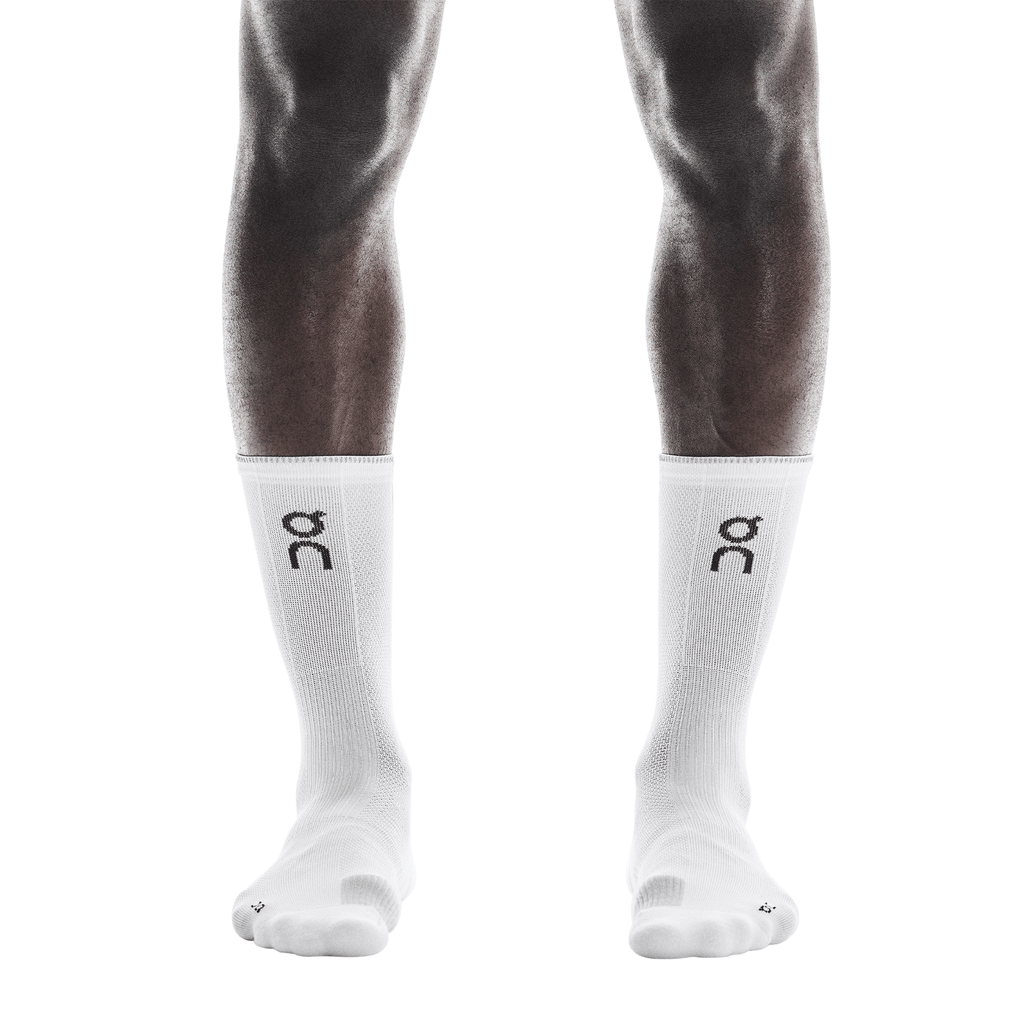 On Performance Run Sock High 'White Glacier'