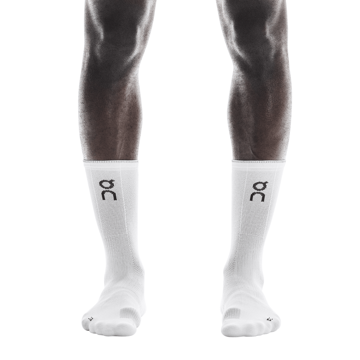 On Performance Run Sock High 'White Glacier'