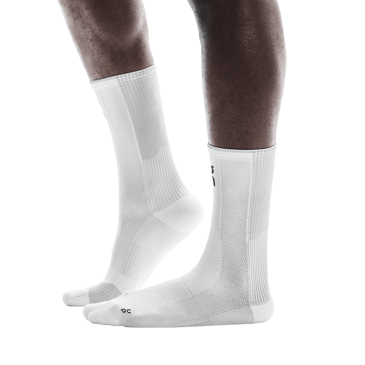 On Performance Run Sock High 'White Glacier'