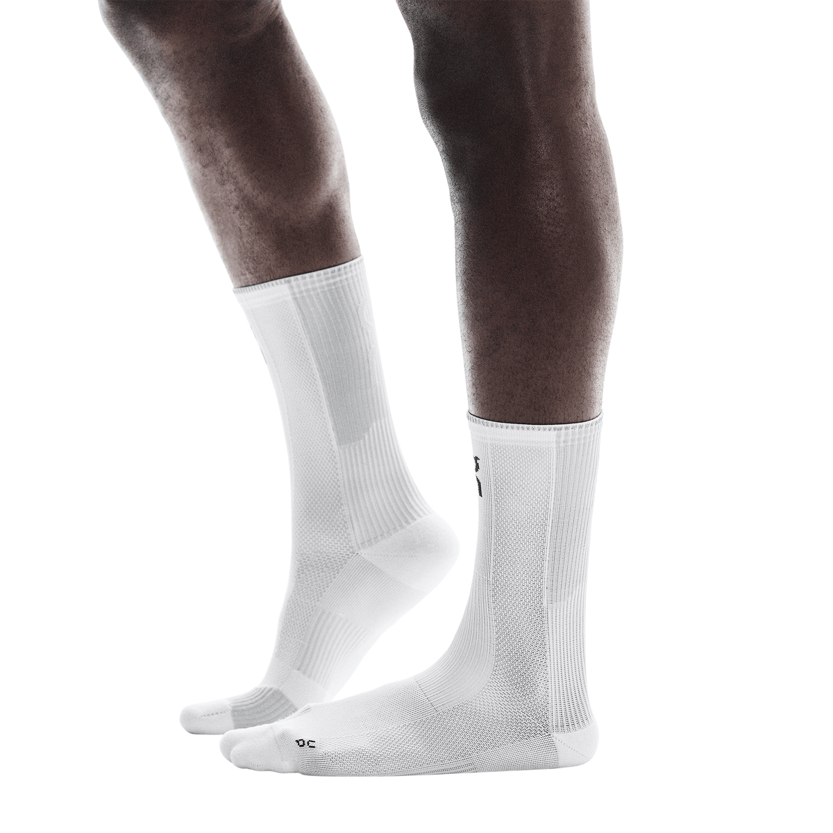 On Performance Run Sock High 'White Glacier'