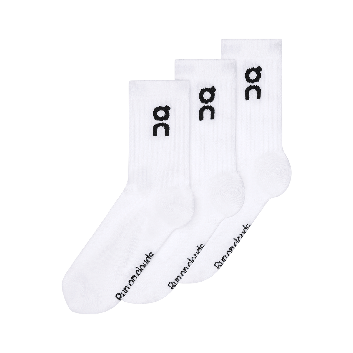 On Logo Sock High 3P 'White'