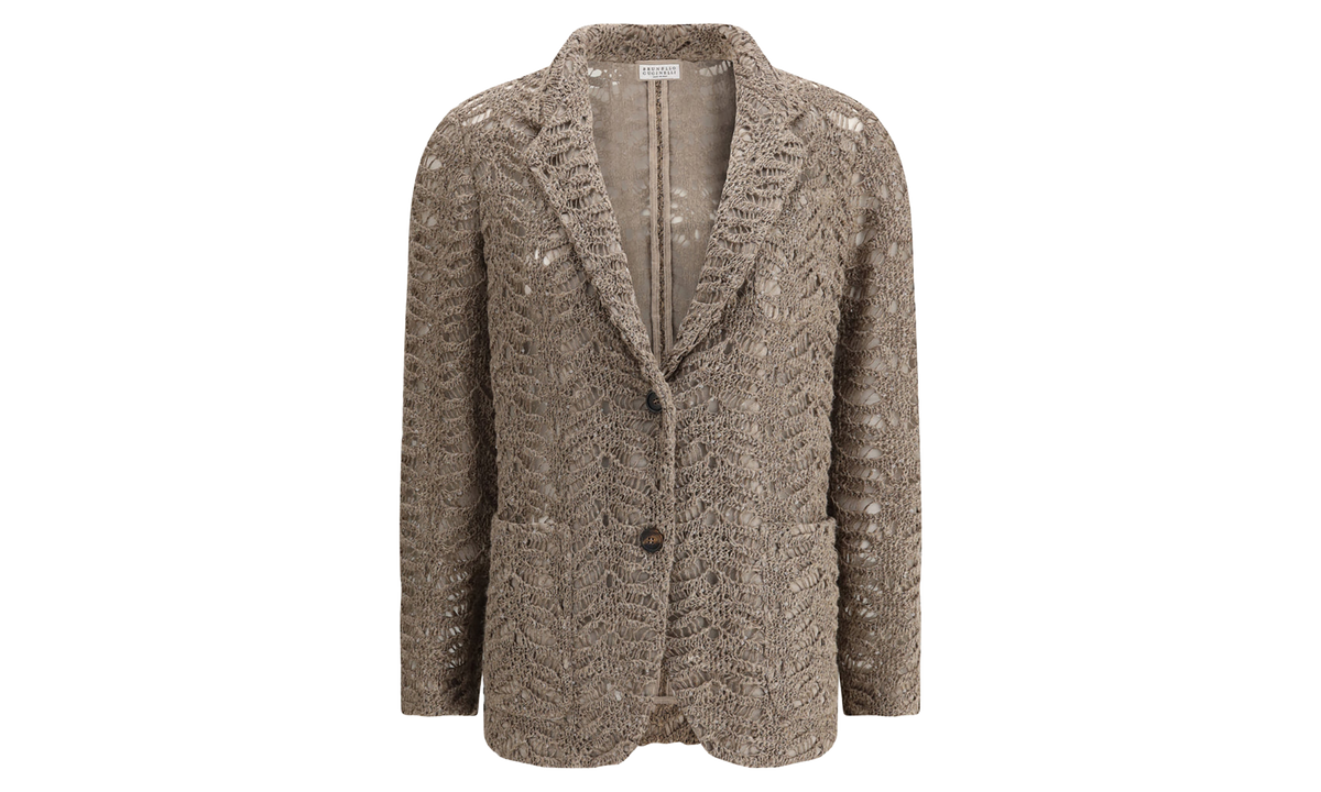 Brunello Cucinelli Linen Blazer WMNS "Brown" BRUN1357