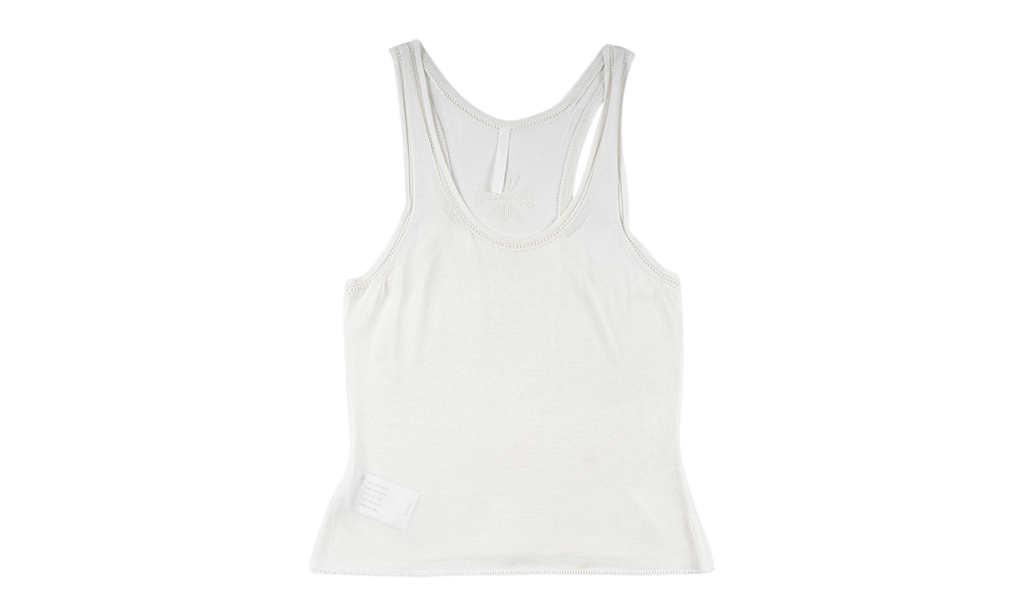 Chrome Hearts Frankie B Stark Sheer Jacquard Top "White" CHRM1502