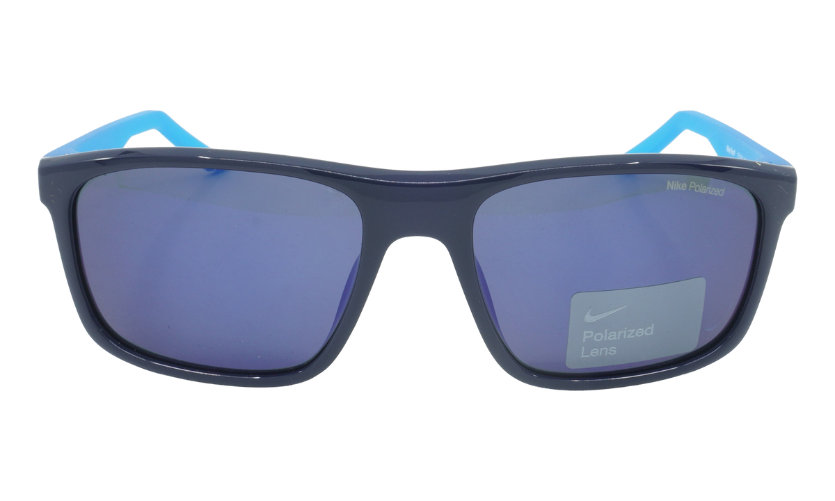 Nike Fire Polarized Sunglasses "Obsidian / Polar Blue Flash" FD1818 451