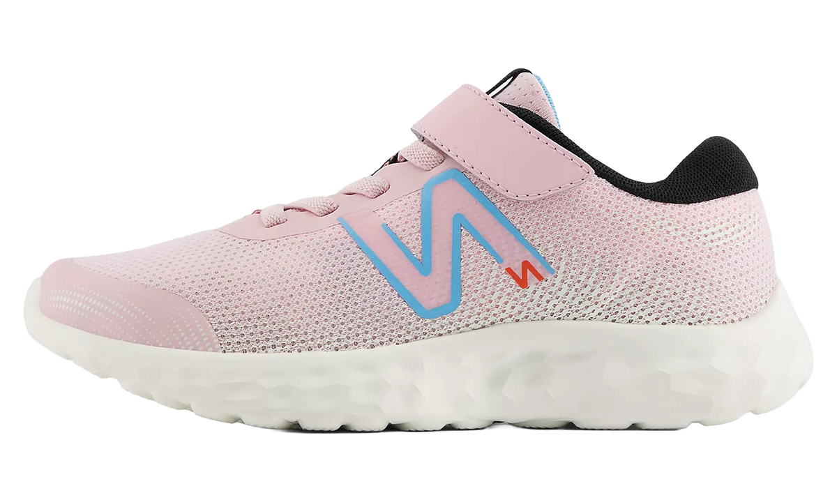 NEW BALANCE 520 V8 Bungee Lace PS "Mid Century Pink / Team Sky Blue / Black" PA520RS8