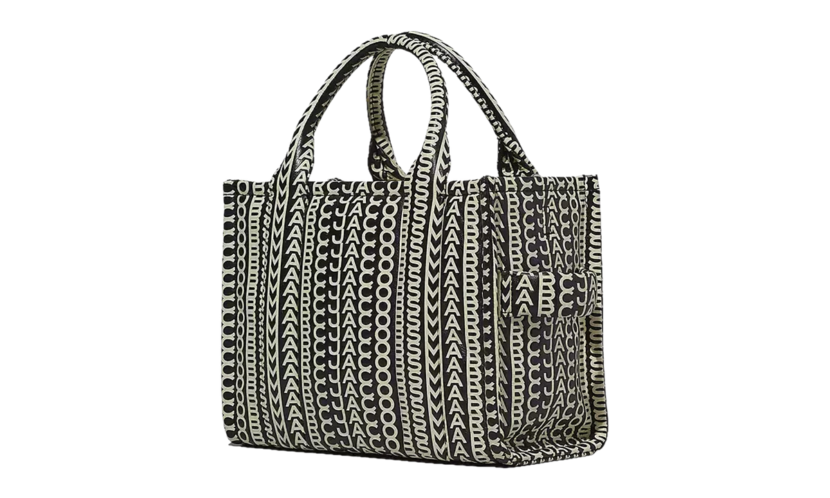 Marc Jacobs Monogram Leather Small Tote Bag "BLACK/WHIT" 2S3HTT001H03-005