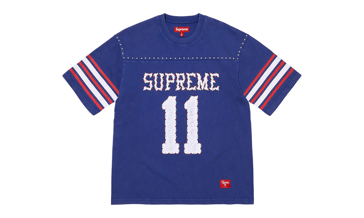 Supreme Studded S/S Football Top "SS26 - blue" SU27033