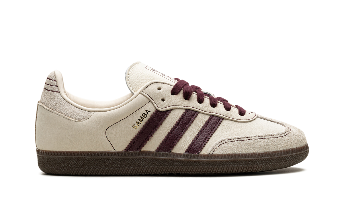 Adidas Samba OG WMNS "Wonder White Maroon" IG1987