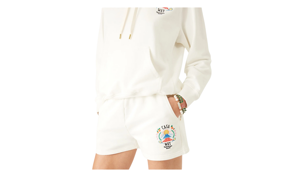Casablanca Casa Way Mountain Sweatshorts WMNS "White" WPF25 JTR 186 02