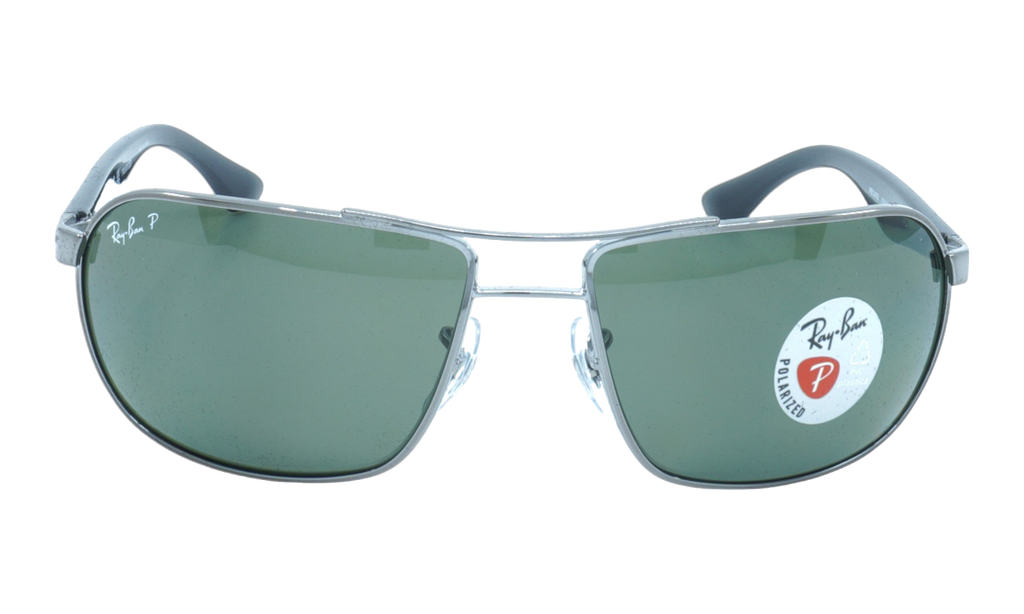 Rayban Rectangle Sunglasses "Gunmetal" RB3492-004-58
