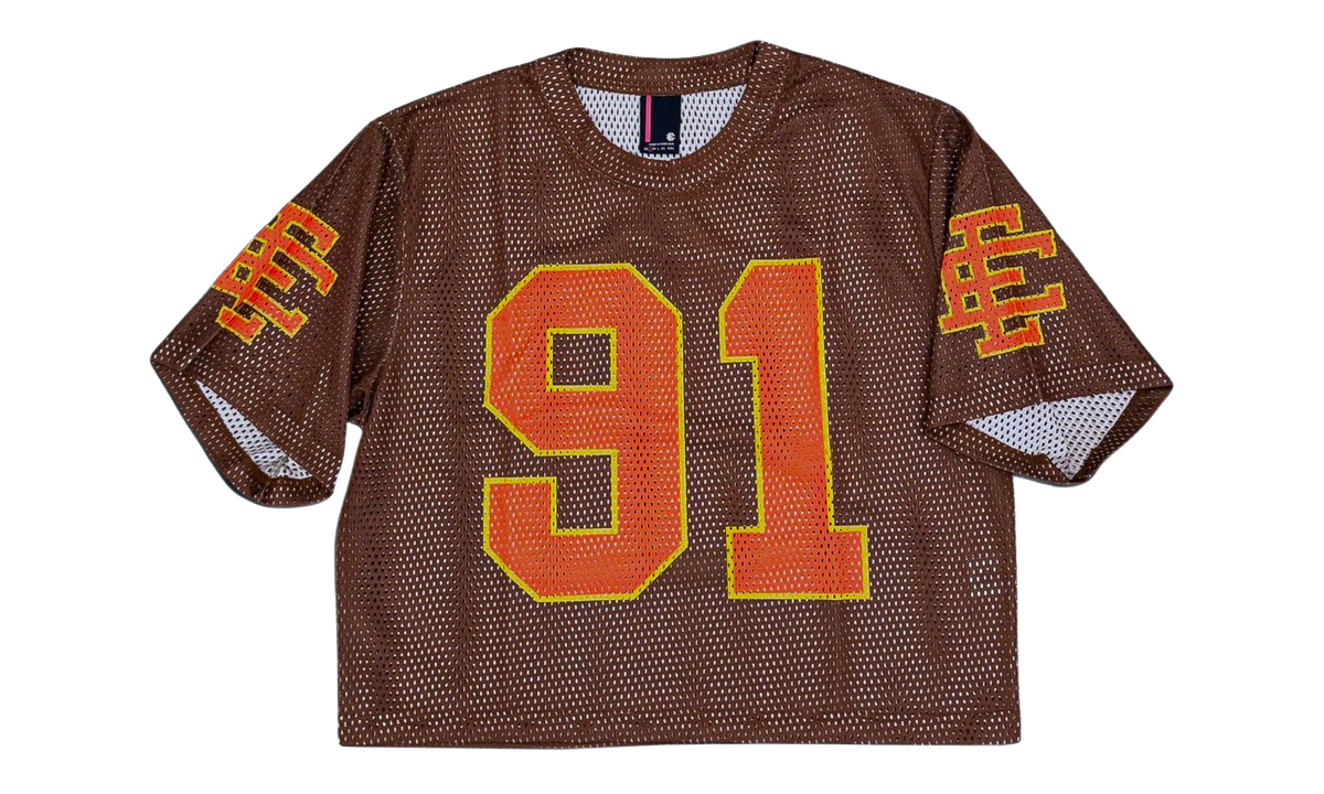 Eric Emanuel EE Cropped Mesh Jersey "Brown / Orange" EE924
