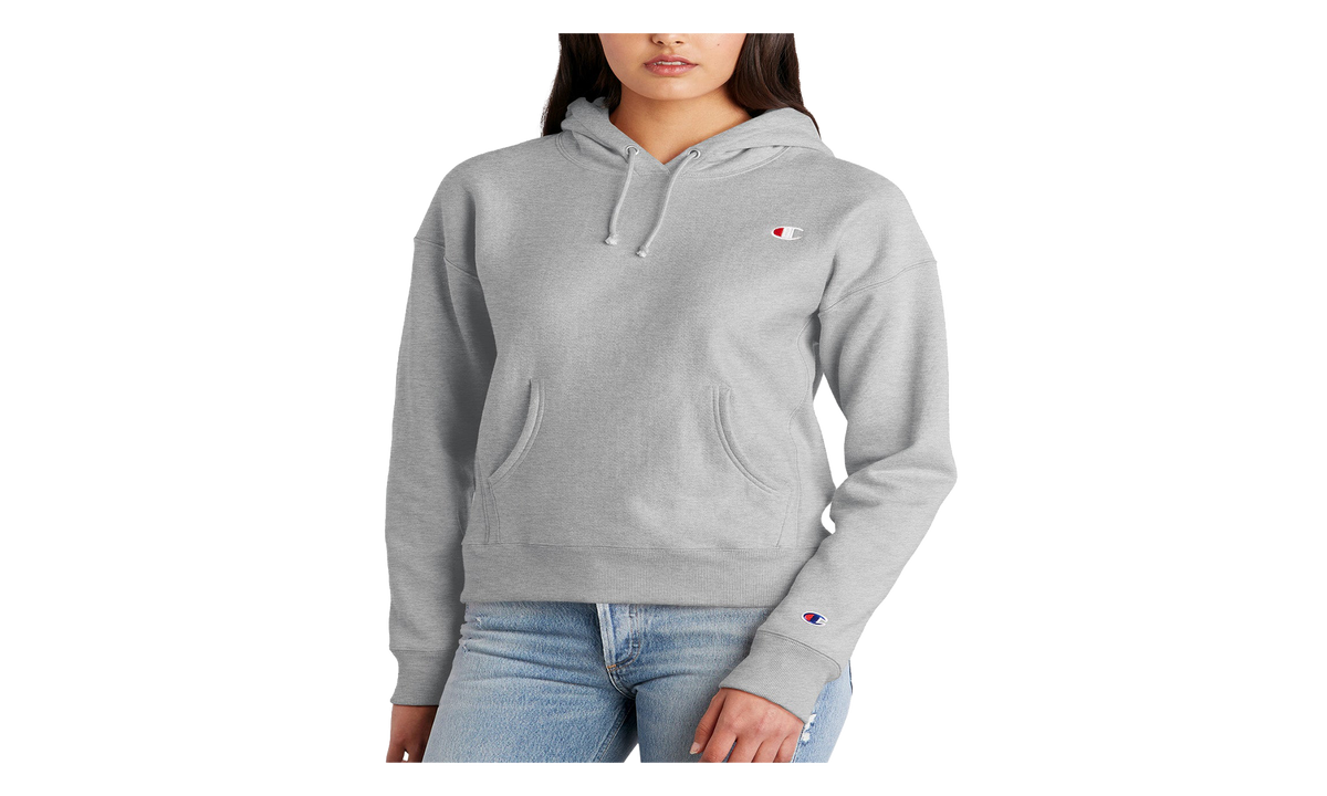 Champion Reverse Weave Fleece Pullover Hoodie WMNS "Oxford Grey" GF757 806