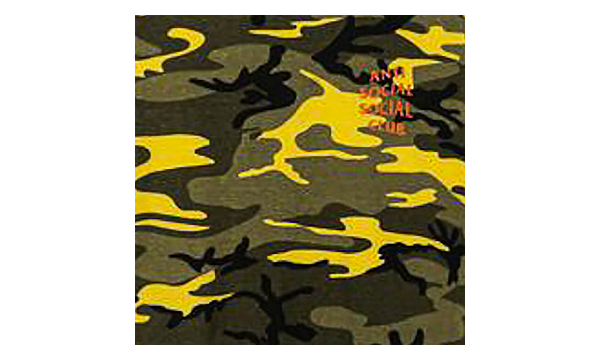 Anti Social Social Club Geenie Crop Top WMNS "Yellow Camo" ASSC047